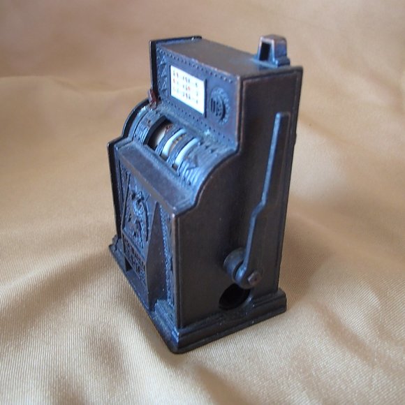 Golden Eagle Slot Machine Pencil Sharpener Vintage Patina Working Condition - Picture 2 of 11